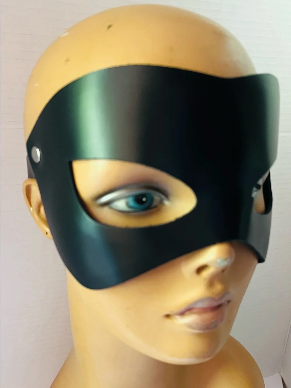 Dr. Harness Leather Domino Mask -NWT